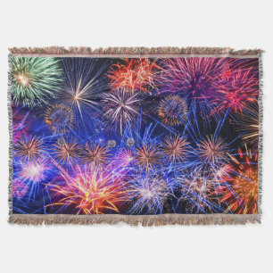 Fireworks-bild för Throw Blanket Filt