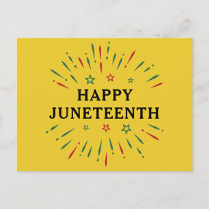 Fireworks Black Independence day Lycklig Junetelft Vykort