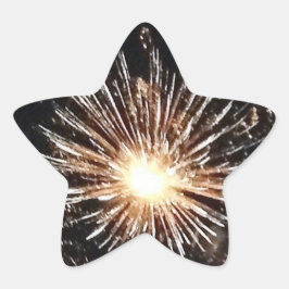 Fireworks Burst Stjärnformat Klistermärke