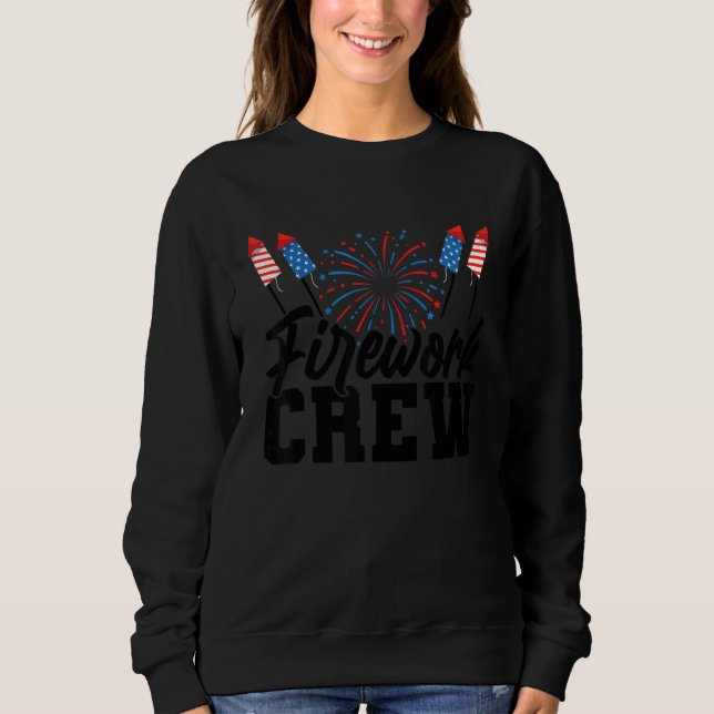 Fireworks Crew Usa T Shirt (Framsida)
