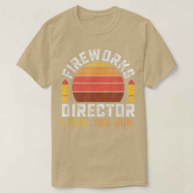 Fireworks Director 4:e juli T Shirt (Design framsida)