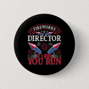 Fireworks Director American Flagga 4:e juli Knapp