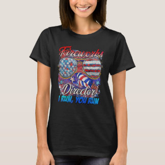 Fireworks Director American Glasses Lycklig 4:e av T Shirt