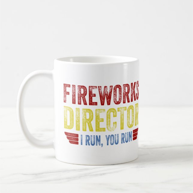 Fireworks Director, I Springa, du Springa Kaffemugg (Vänster)