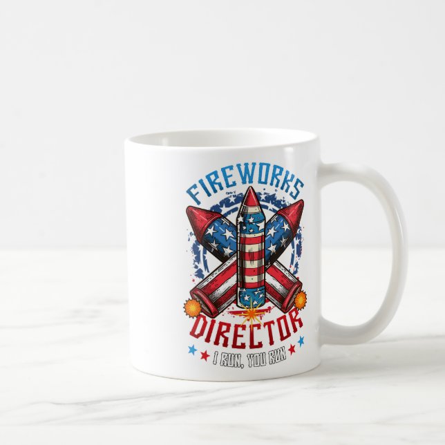 Fireworks Director I Springa You Springa 4:e juli  Kaffemugg (Höger)