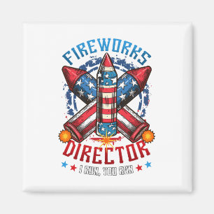Fireworks Director I Springa You Springa 4:e juli Magnet