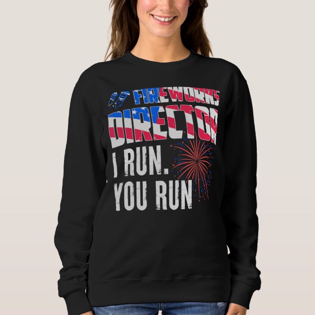 Fireworks Director I Springa You Springa 4:e juli  T Shirt (Framsida)