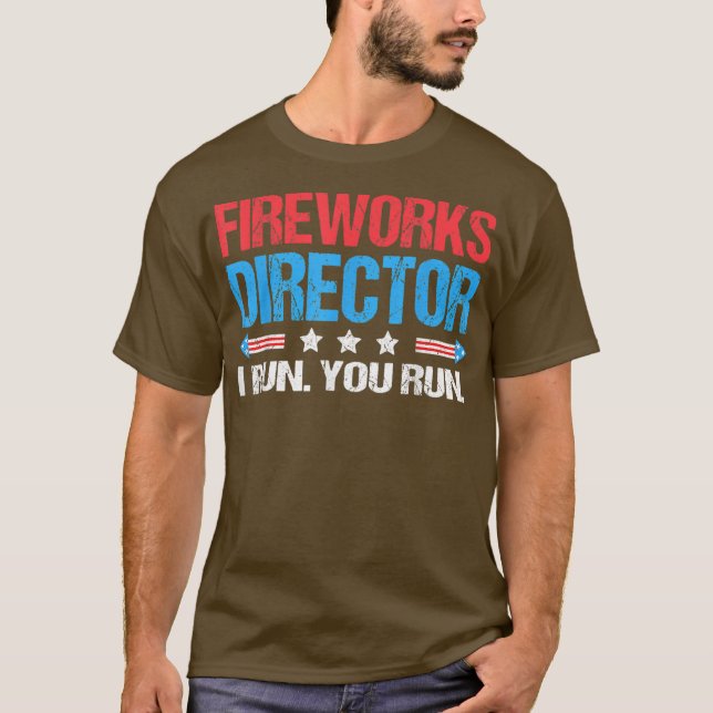 Fireworks Director I Springa You Springa Funny 4:e T Shirt (Framsida)