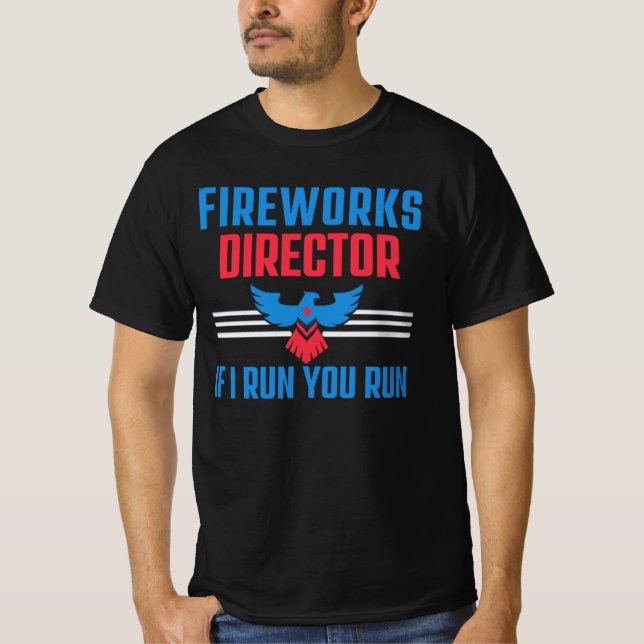 FIREWORKS DIRECTOR - OM JAG SPRINGA ER SPRINGA - 4 T SHIRT (Framsida)