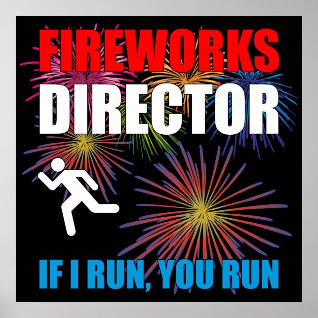 Fireworks Director - Om jag Springa You Springa Poster (Framsidan)