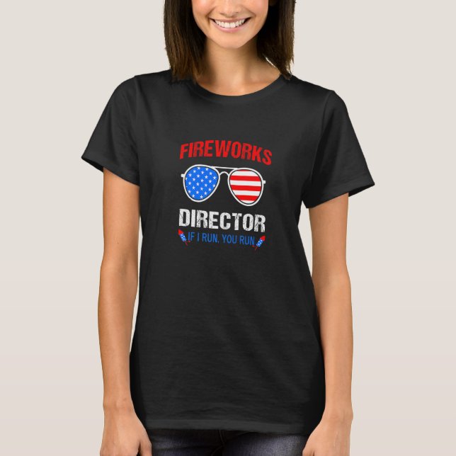 Fireworks Director Om jag Springa You Springa Sung T Shirt (Framsida)