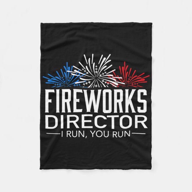 Fireworks Director Shirt 4:e juli Firande G Fleecefilt (Framsidan)