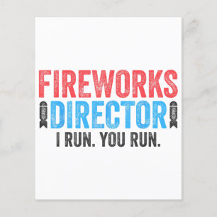 Fireworks Director T-Shirt 4:e juli Shirt