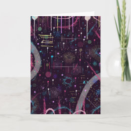 Fireworks Display: Abstract Art  Kort