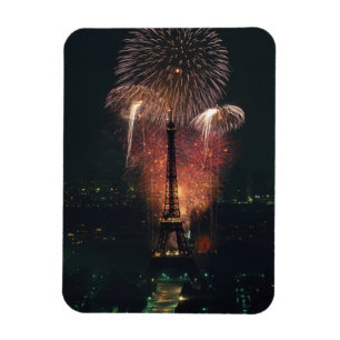 Fireworks, Eiffel Torn, Paris, Frankrike Magnet