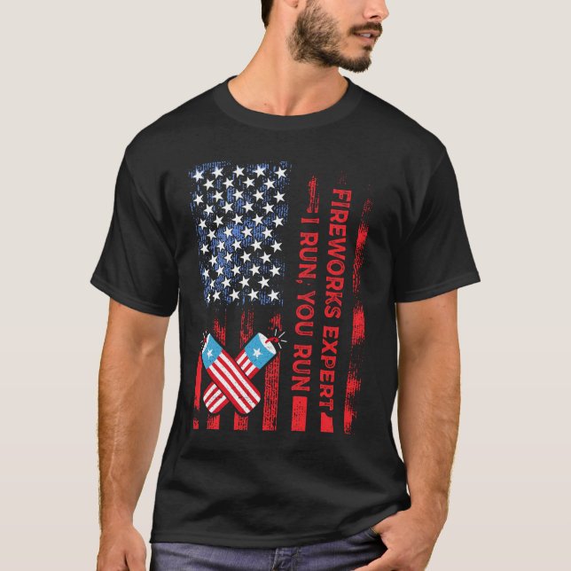 Fireworks Expert I Springa You Springa Funny 4 jul T Shirt (Framsida)