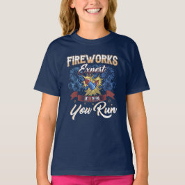 Fireworks Expert Springa om jag Springa Humor 4 ju T Shirt