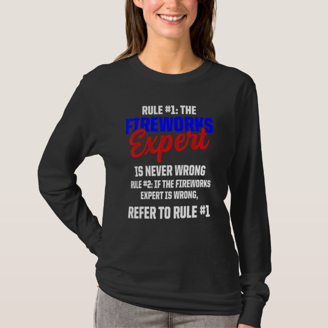 Fireworks Experttekniker juli 4:e _6 T Shirt (Framsida)