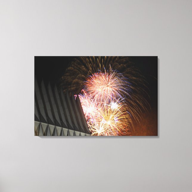 Fireworks explodera canvastryck (Framsida)