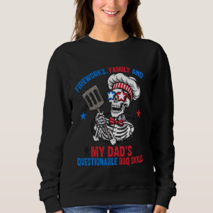 Fireworks, Family och Pappa Questionable BBQ-kunsk T Shirt