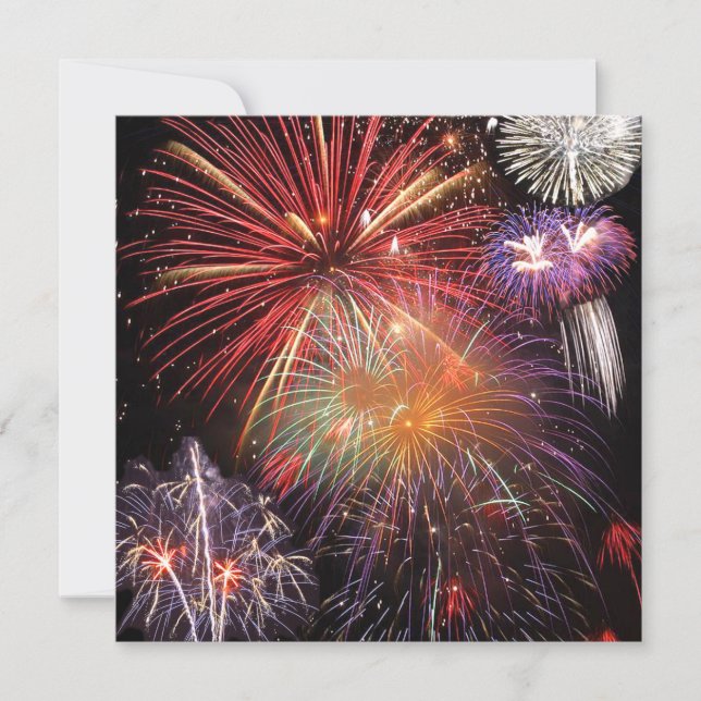 Fireworks Finale Inbjudningar (Framsida)