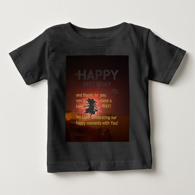 Fireworks Firande med Tack Message T-shirt (Framsida)