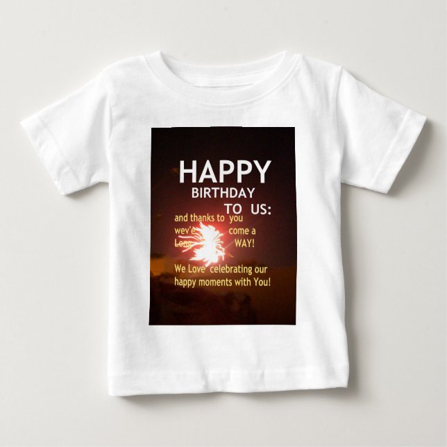 Fireworks Firande med Tack Message Tee (Framsida)