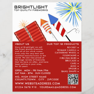 Fireworks, Fireworks Sales Reklamblad