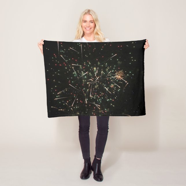 Fireworks Fleece Blanket (På plats)