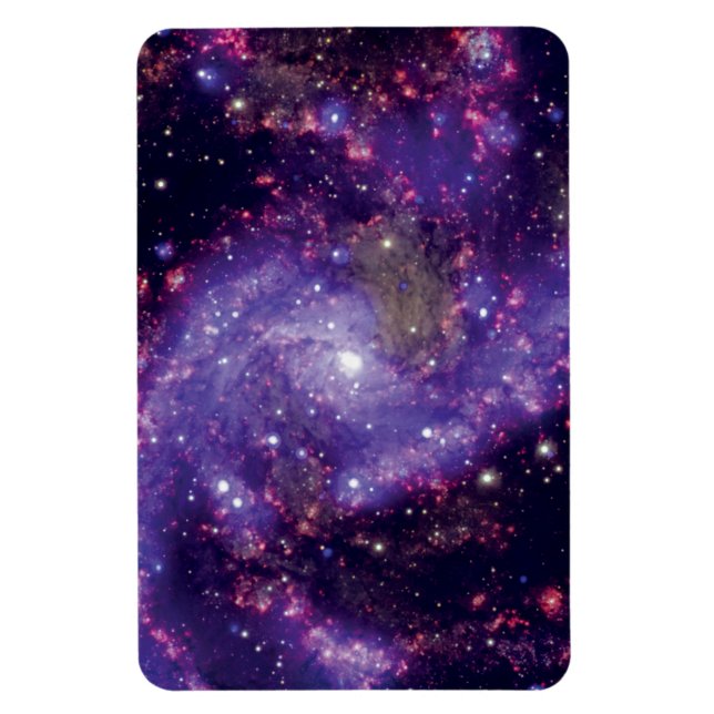 Fireworks Galaxy Rymden Photo Magnet (Vertikal)