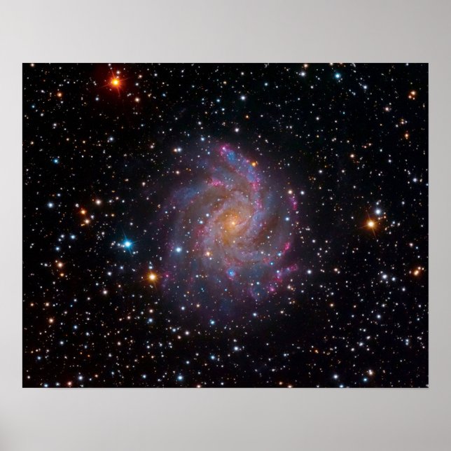 Fireworks Galaxy Rymden Photo Poster (Framsidan)