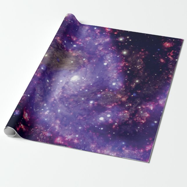 Fireworks Galaxy Rymden Photo Presentpapper (Utrullad)