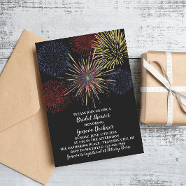 Fireworks Himlar Fjärde juli-Möhippan Inbjudningar