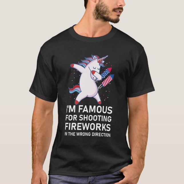 Fireworks Humor Fjärde juli Fireworks T Shirt (Framsida)