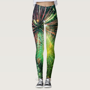 Fireworks i Grönt Finale Leggings