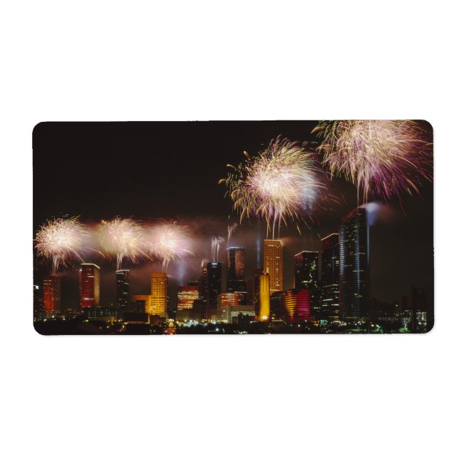 Fireworks i Houston Texas Fraktsedel (Framsidan)