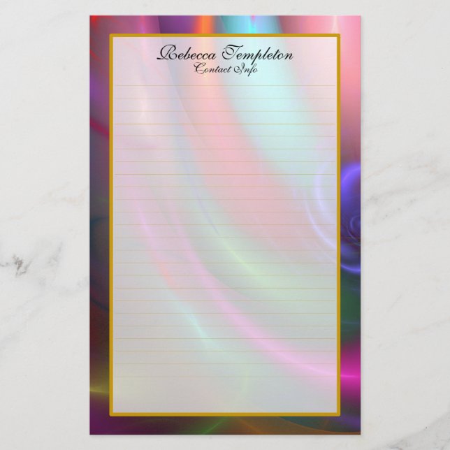 Fireworks III Bra Lined Stationary Brevpapper (Framsida)
