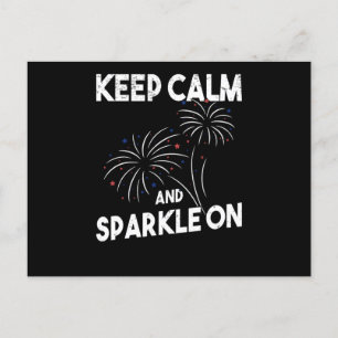 Fireworks Independence day 4:e juli Vykort