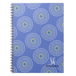 Fireworks Japansk Blue Anteckningsbok