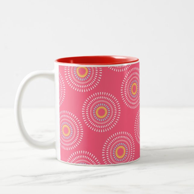 Fireworks Japansk Cherry Två-Tonad Mugg (Vänster)