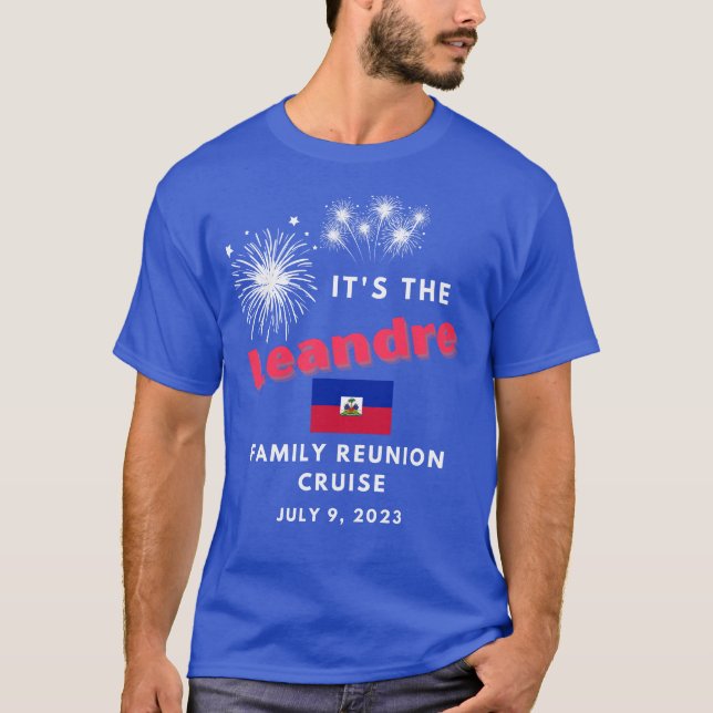 Fireworks Leandre familjeåterförening kryssning 20 T Shirt (Framsida)