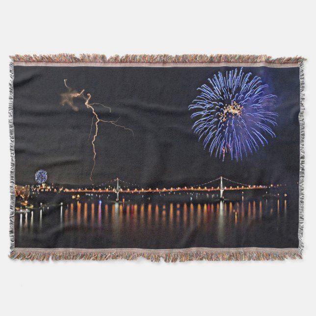 Fireworks med blixt filt (Framsidan)