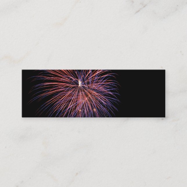 Fireworks Mini Bookmark-Affärskort Visitkort (Framsida)