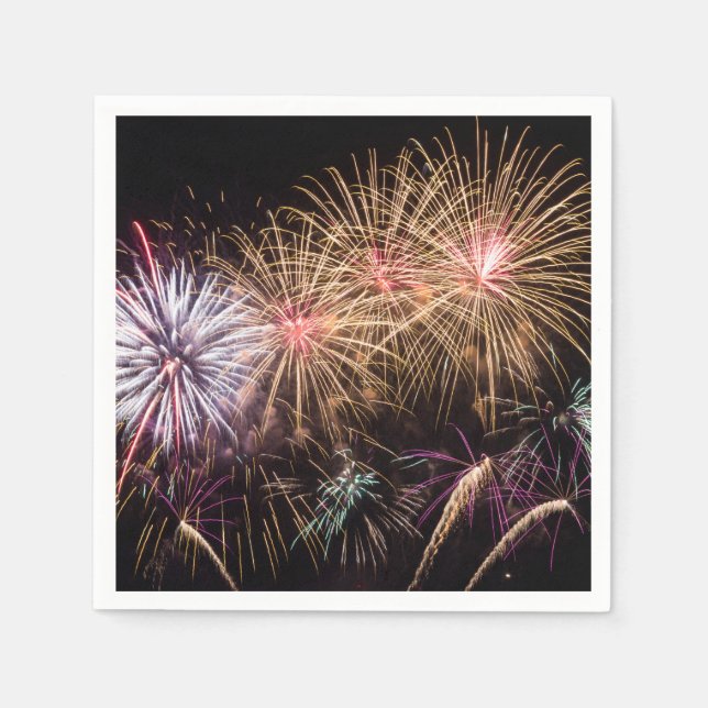 Fireworks Napkin Pappersservett (Framsidan)