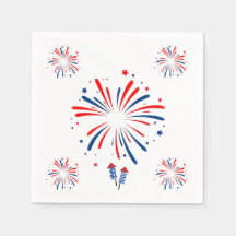 Fireworks Napkin