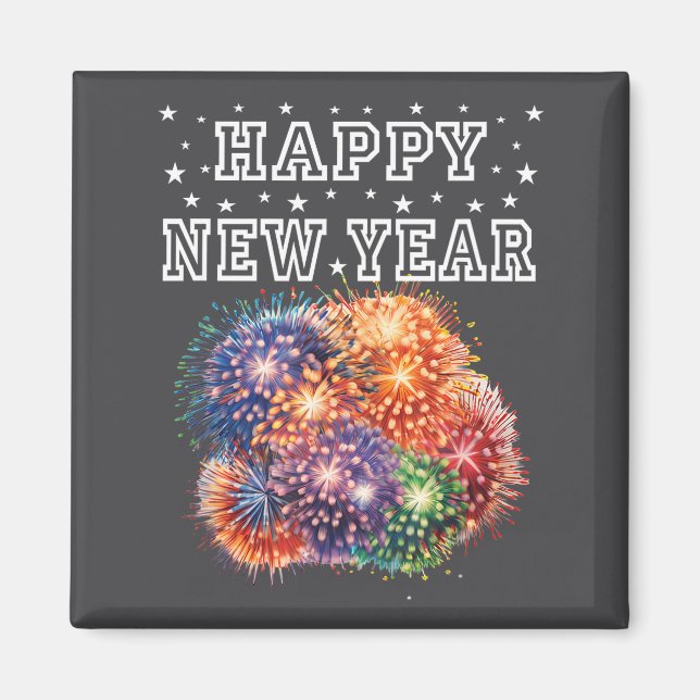 Fireworks New Year's Eve Party  Magnet (Framsidan)
