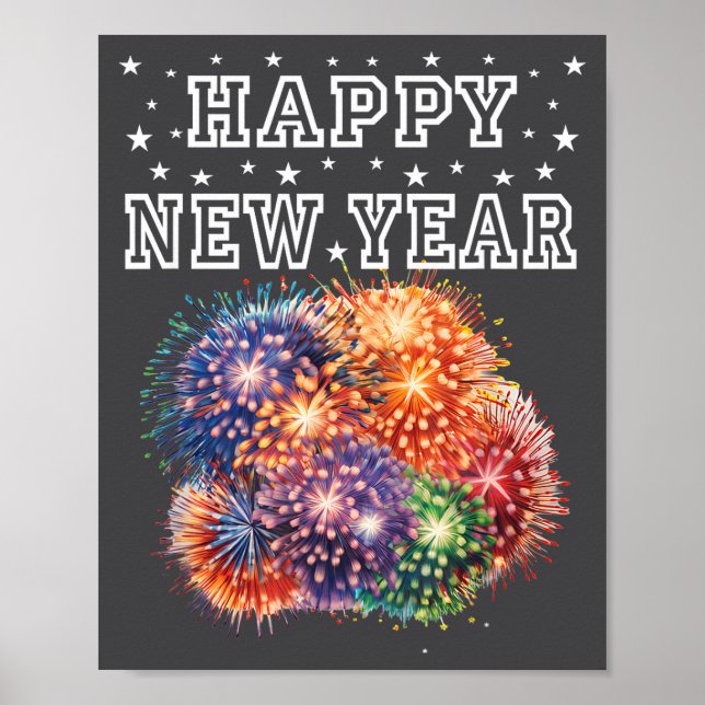 Fireworks New Year's Eve Party  Poster (Framsidan)