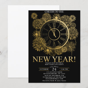 Fireworks-nyårsafton Inbjudningar