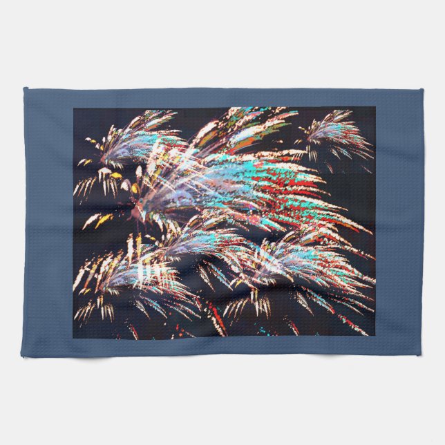 Fireworks over Mt. Olivet Kökshandduk (Horisontell)