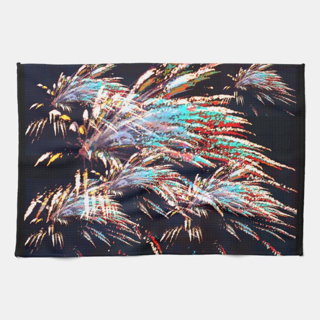 Fireworks over Mt. Olivet Kökshandduk (Horisontell)